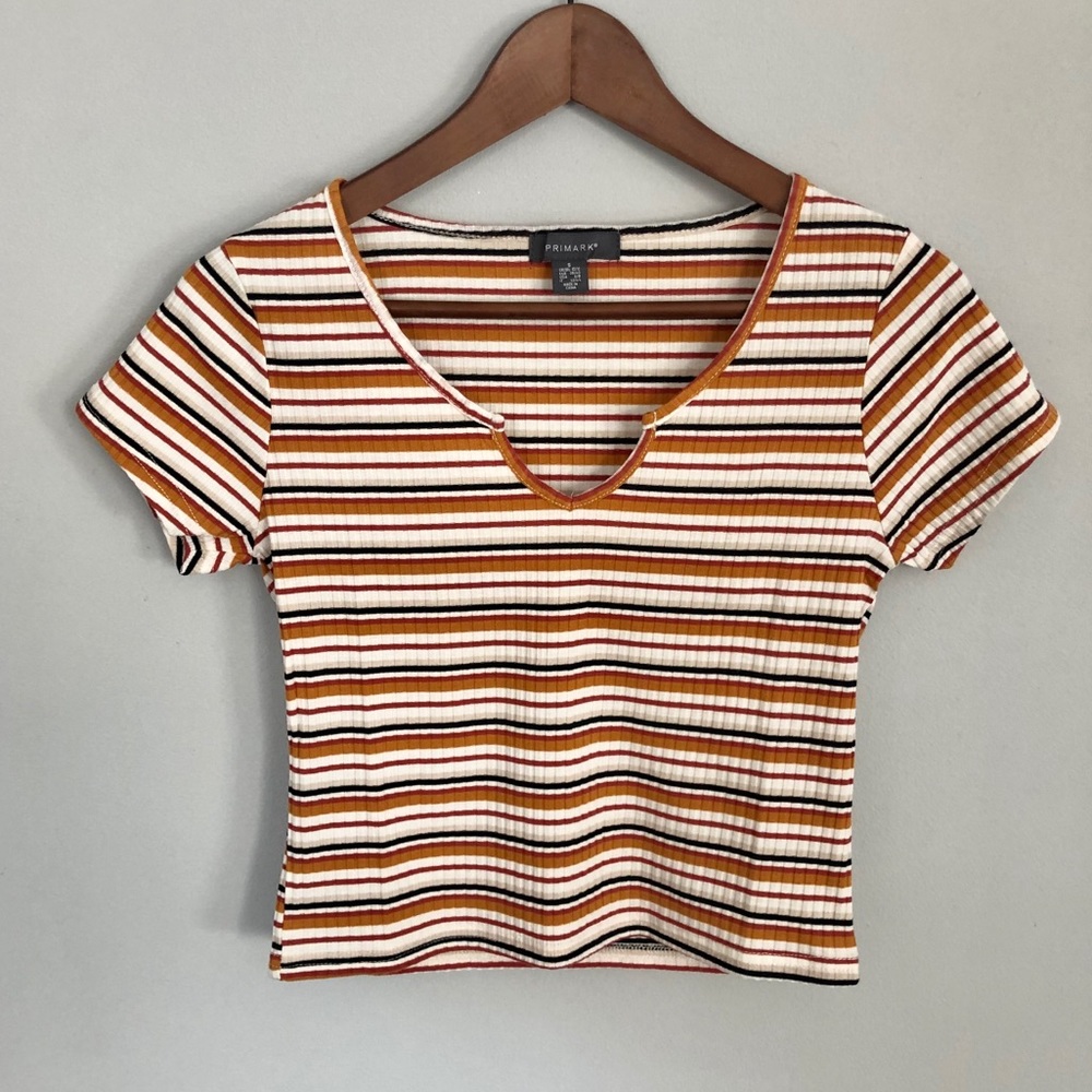 *MUST GO* striped crop-top